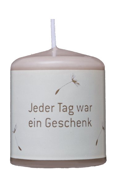 24 Stück Trauerkerze "Jeder Tag war...