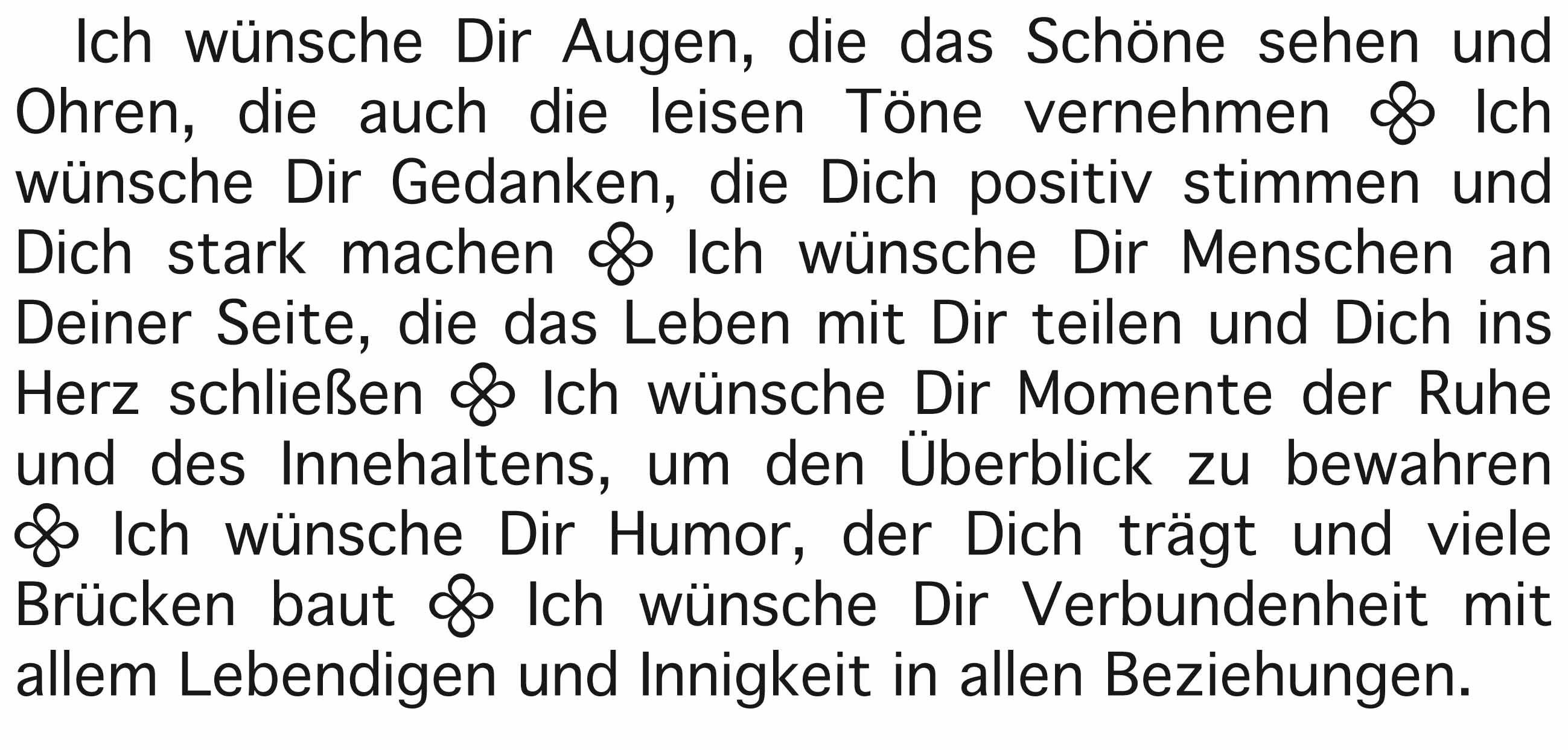 Ich wünsche dir - Leuchtende Gedanken