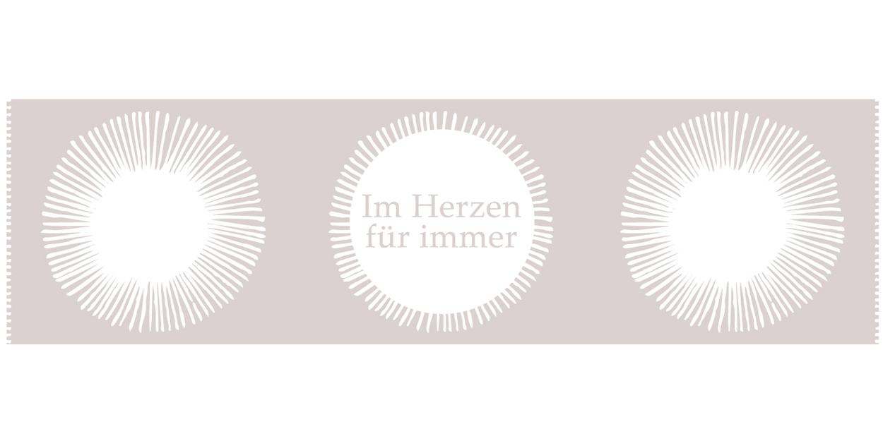 Trauerkerzen "Im Herzen für immer"