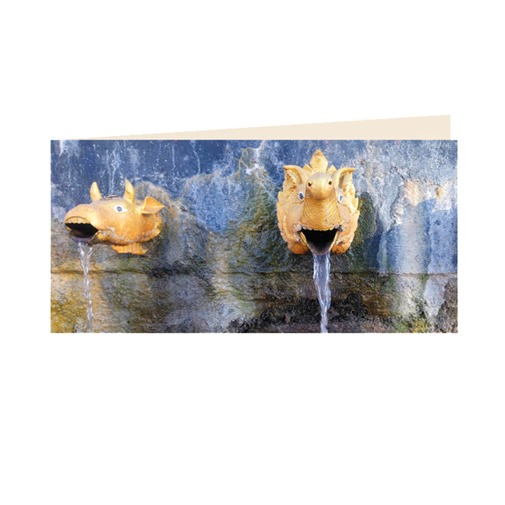 Wasserspeier - Klappkarte mit Umschlag