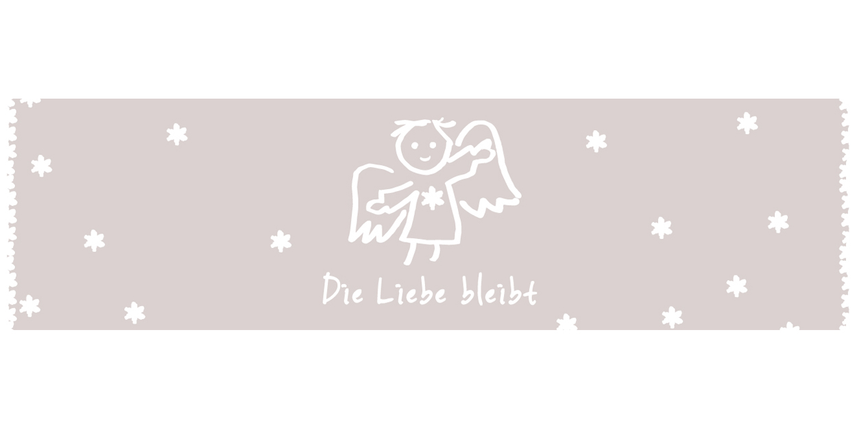 24 Stück Trauerkerze "Die Liebe bleibt"