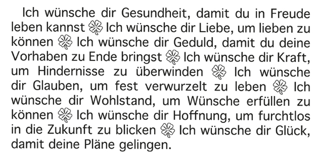 Leuchtende Wünsche für zufriedenes Leben