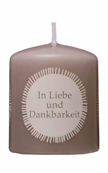 Trauerkerze, In Liebe und ..., 24 Stück,