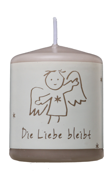 Trauerkerze "Die Liebe bleibt"