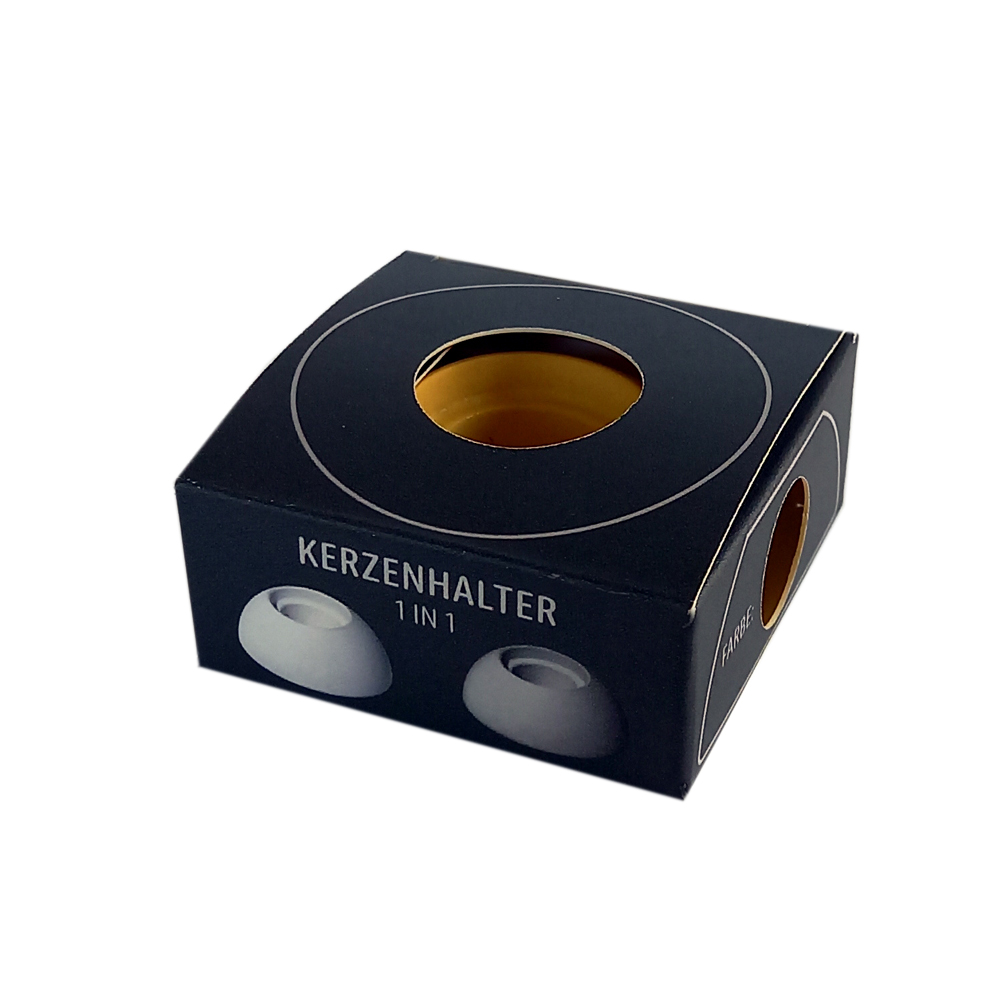 Kerzenhalter, 1 IN 1, gelb